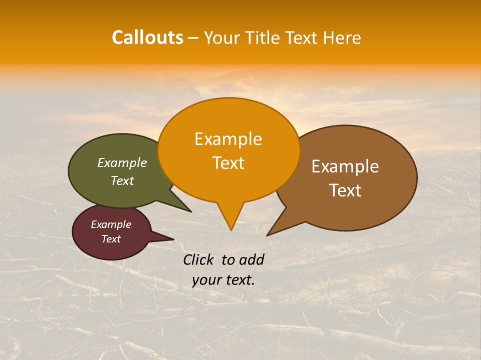 Dramatic Disaster Texture PowerPoint Template