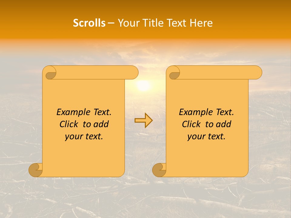 Dramatic Disaster Texture PowerPoint Template