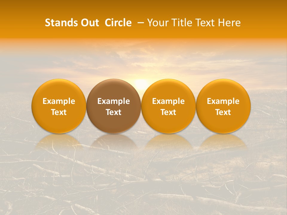 Dramatic Disaster Texture PowerPoint Template