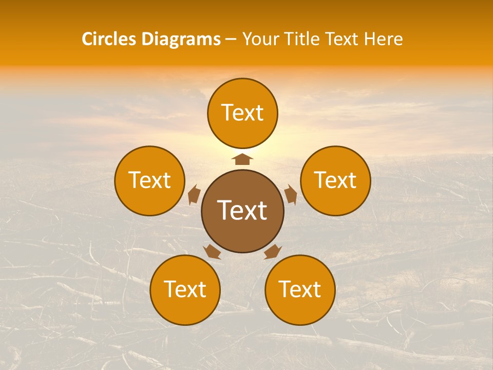 Dramatic Disaster Texture PowerPoint Template