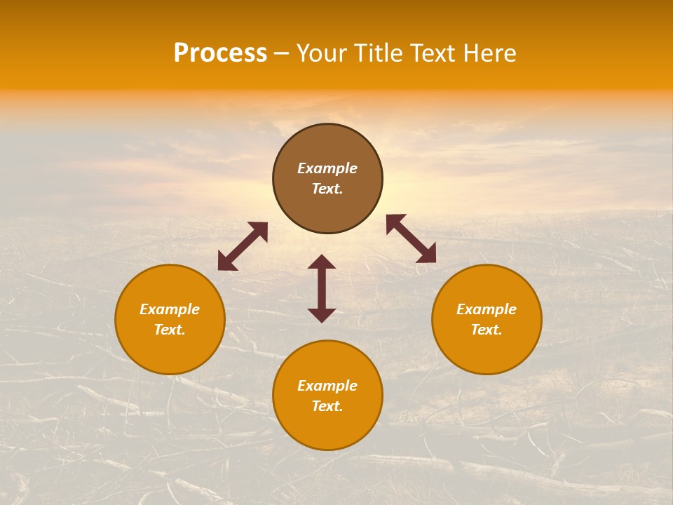 Dramatic Disaster Texture PowerPoint Template