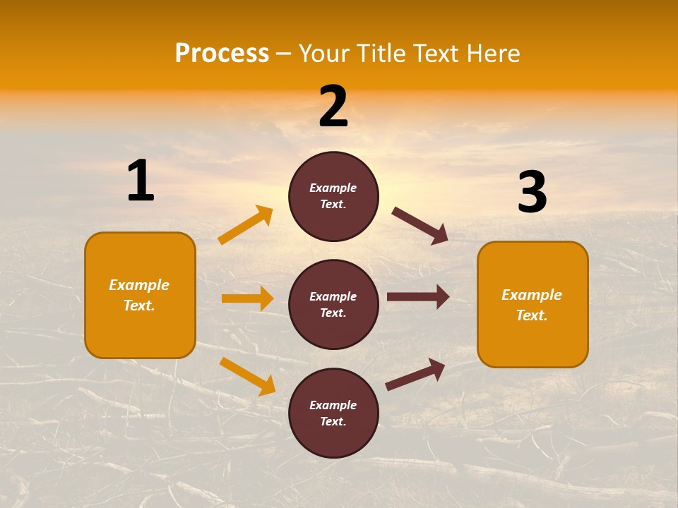Dramatic Disaster Texture PowerPoint Template