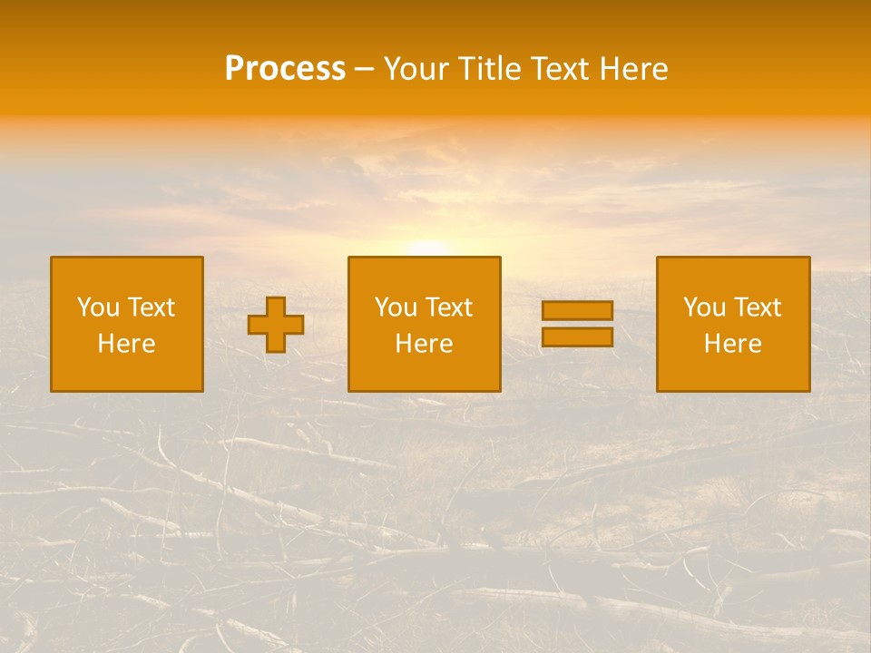 Dramatic Disaster Texture PowerPoint Template