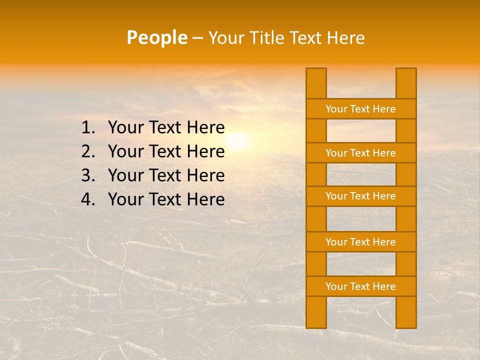 Dramatic Disaster Texture PowerPoint Template