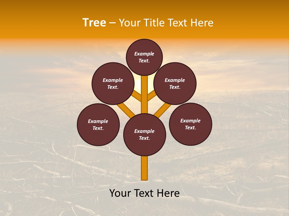 Dramatic Disaster Texture PowerPoint Template