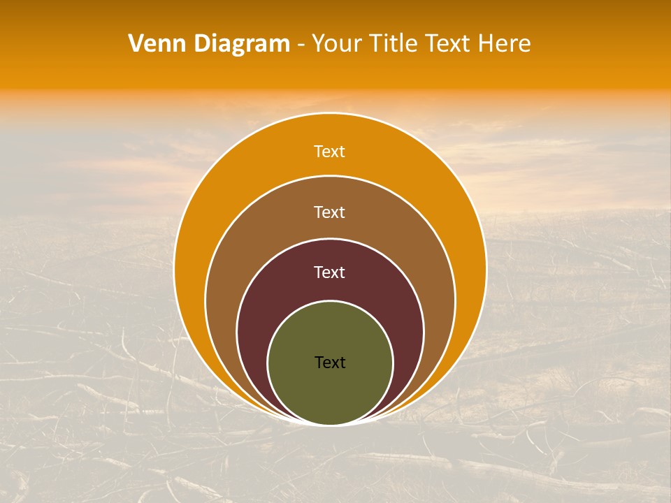 Dramatic Disaster Texture PowerPoint Template