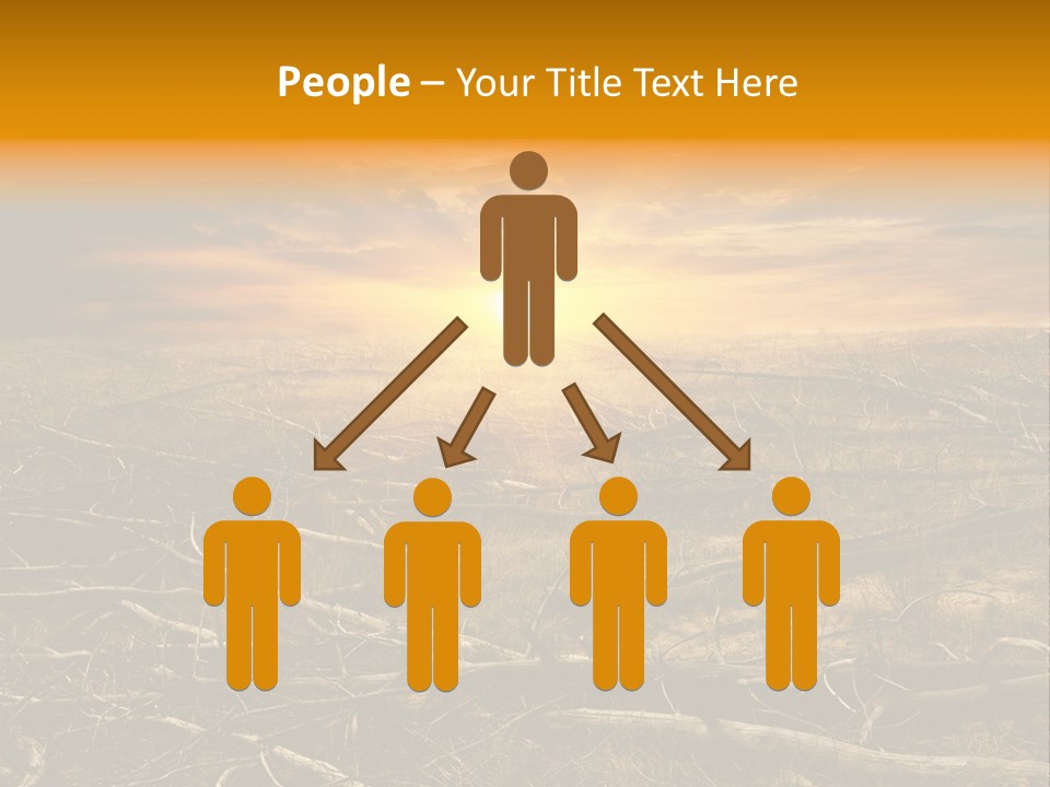 Dramatic Disaster Texture PowerPoint Template