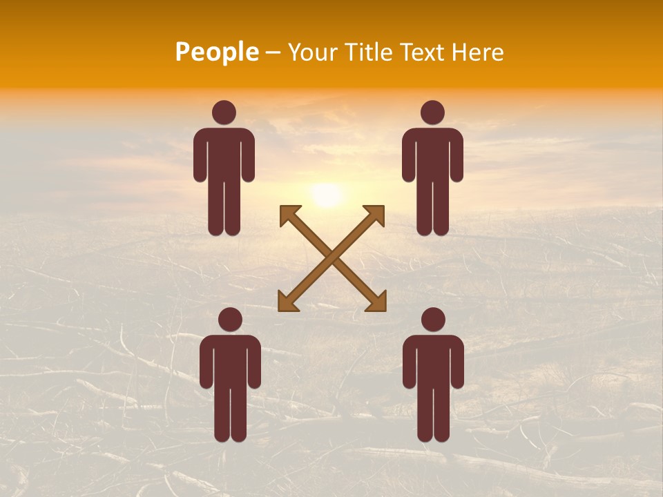 Dramatic Disaster Texture PowerPoint Template