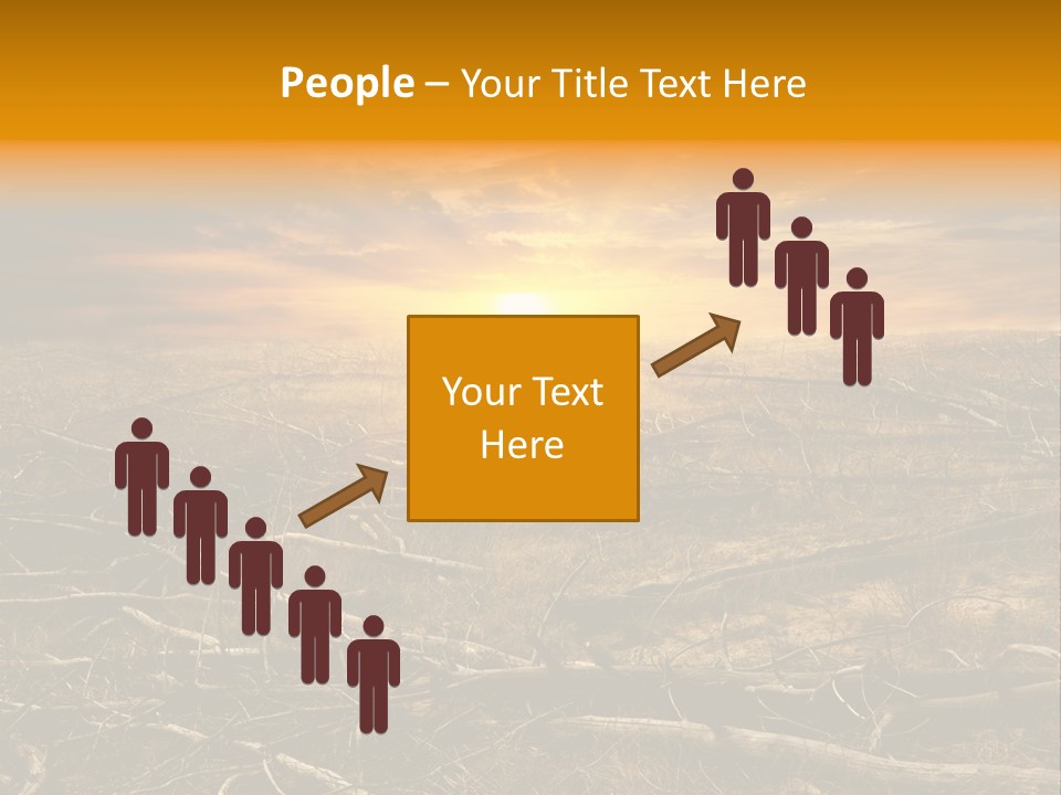 Dramatic Disaster Texture PowerPoint Template