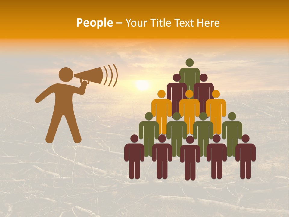 Dramatic Disaster Texture PowerPoint Template