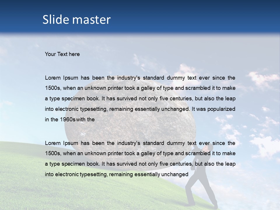 Obduracy Personnel Struggle PowerPoint Template