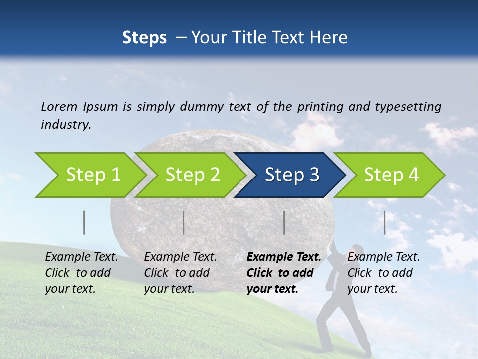 Obduracy Personnel Struggle PowerPoint Template