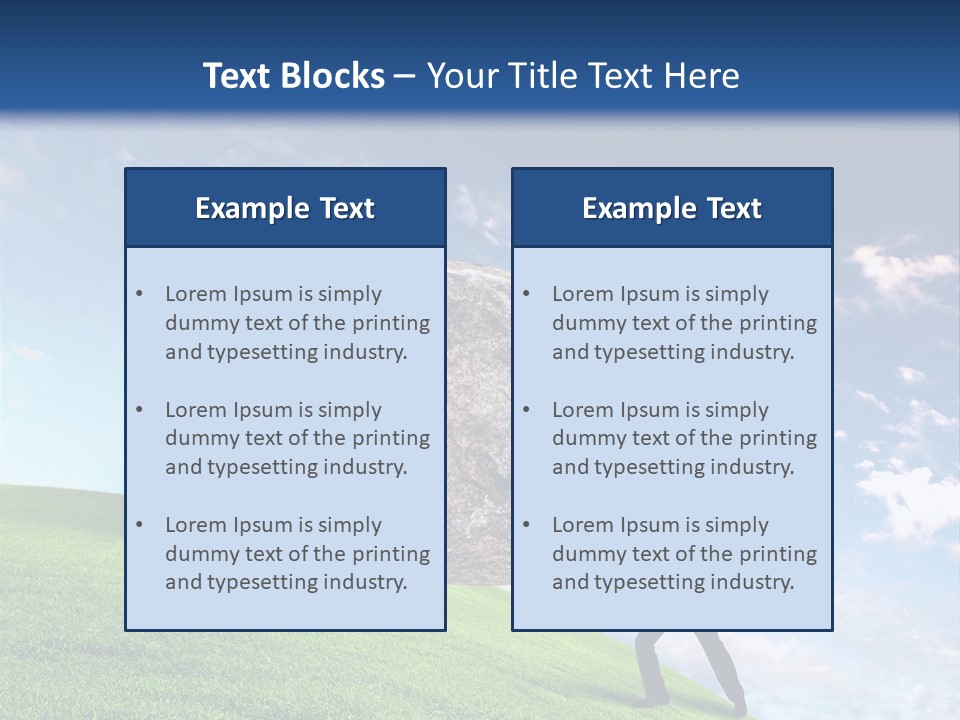 Obduracy Personnel Struggle PowerPoint Template