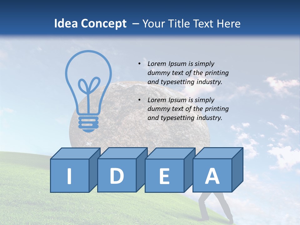 Obduracy Personnel Struggle PowerPoint Template