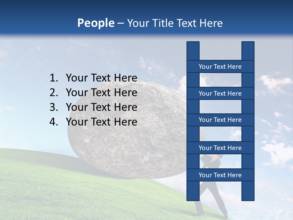 Obduracy Personnel Struggle PowerPoint Template