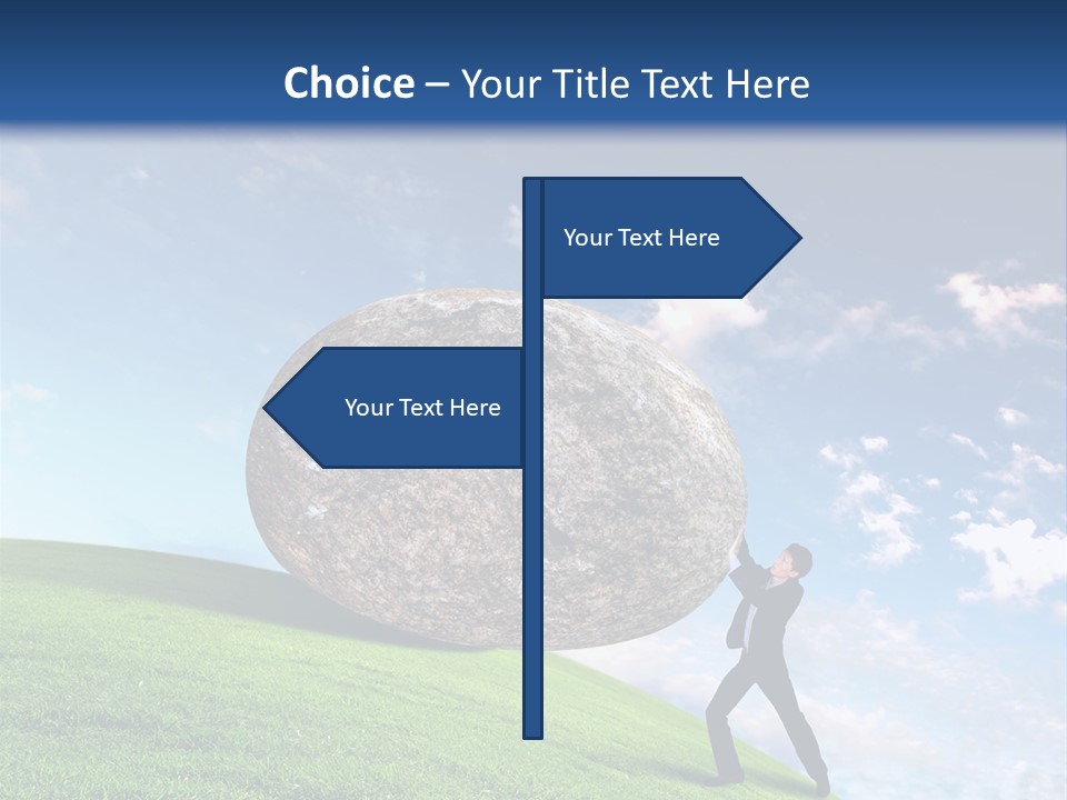 Obduracy Personnel Struggle PowerPoint Template