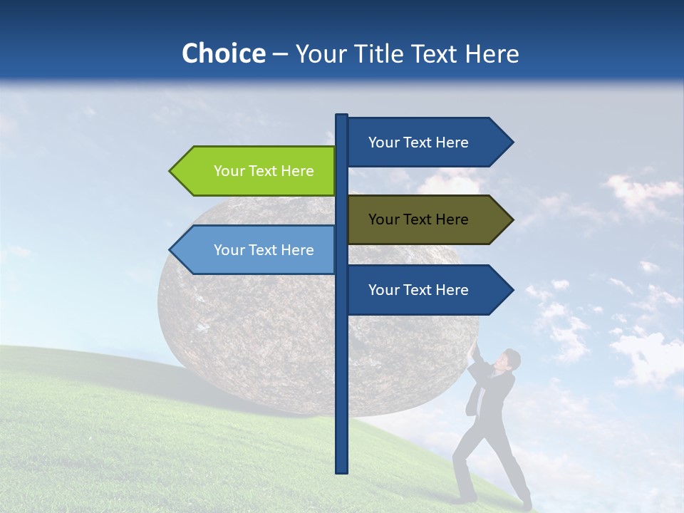 Obduracy Personnel Struggle PowerPoint Template