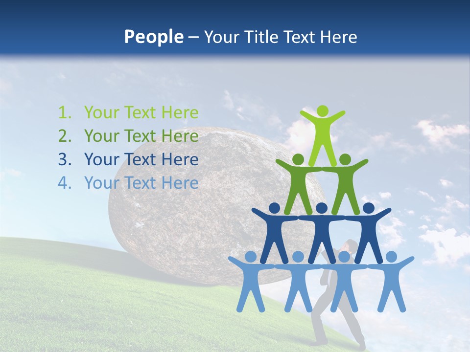 Obduracy Personnel Struggle PowerPoint Template