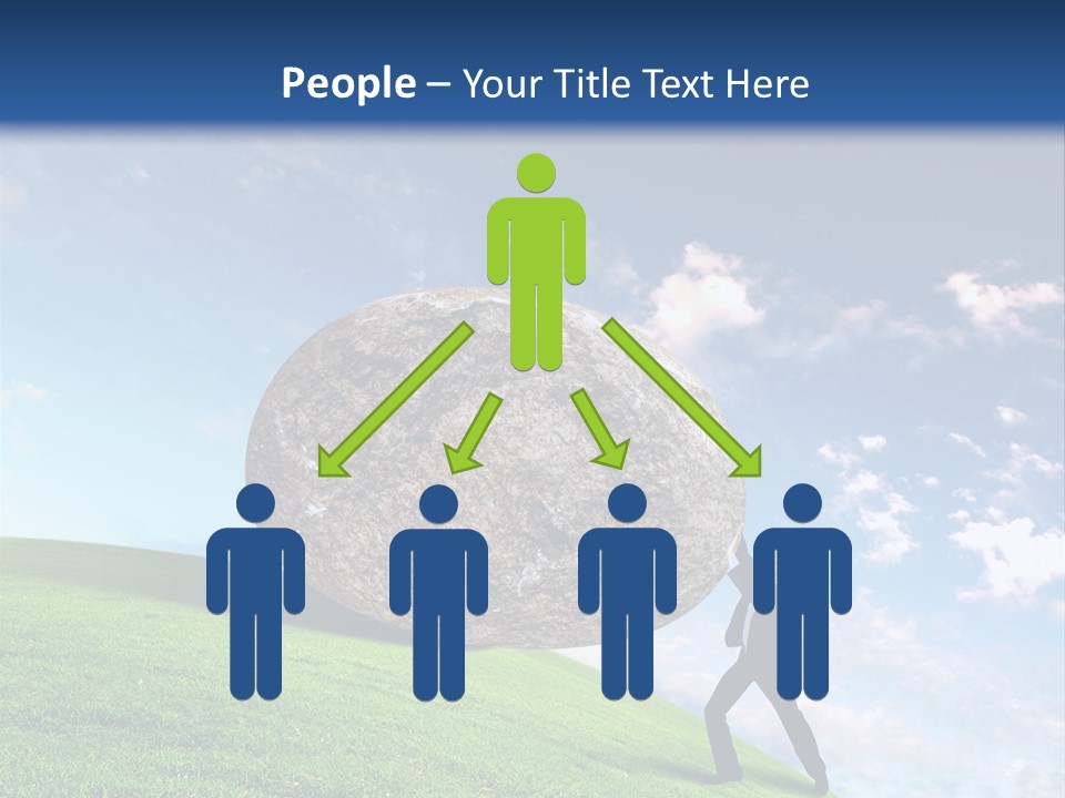 Obduracy Personnel Struggle PowerPoint Template