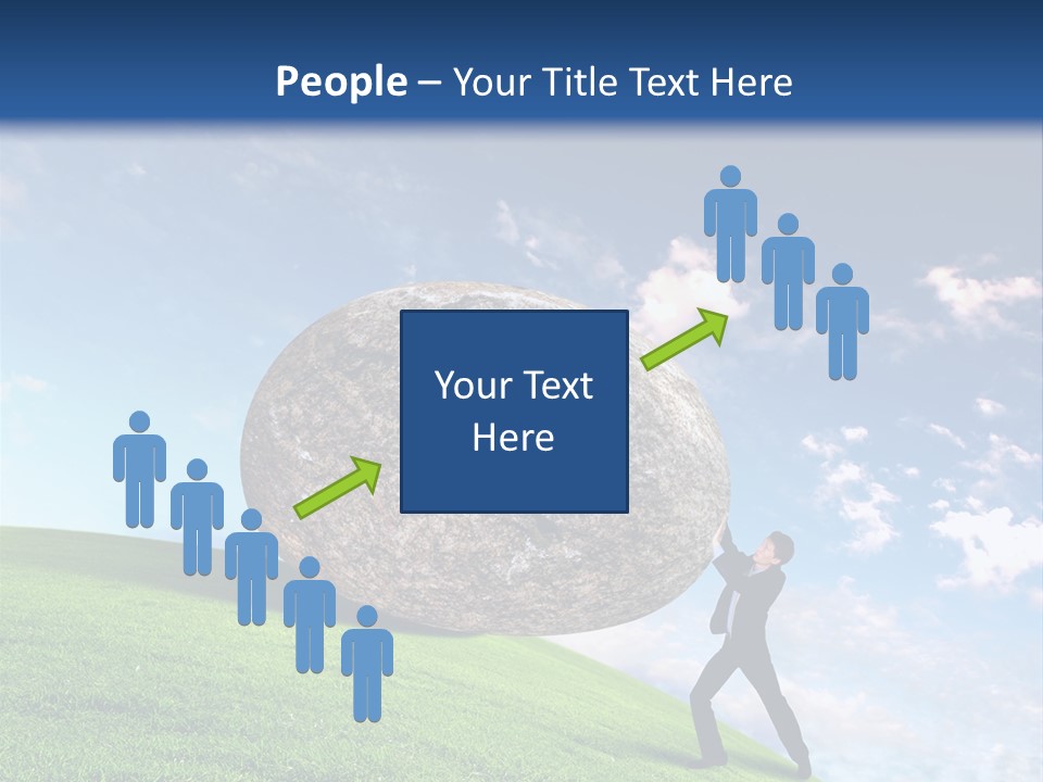 Obduracy Personnel Struggle PowerPoint Template