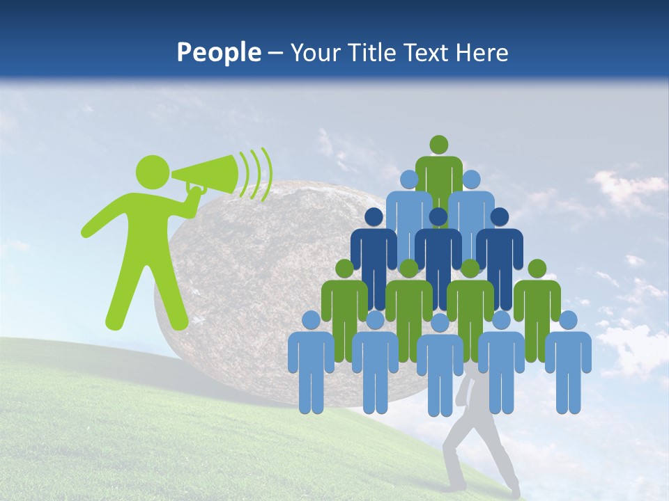 Obduracy Personnel Struggle PowerPoint Template