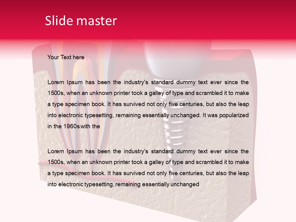 Corona Isolated Jaw PowerPoint Template