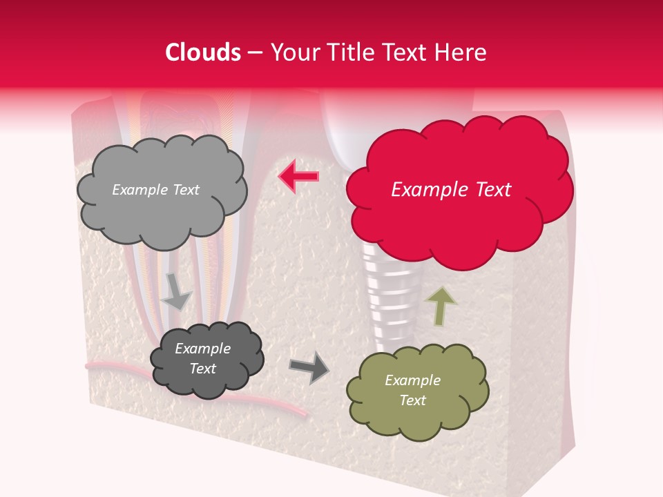 Corona Isolated Jaw PowerPoint Template