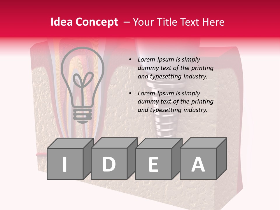 Corona Isolated Jaw PowerPoint Template
