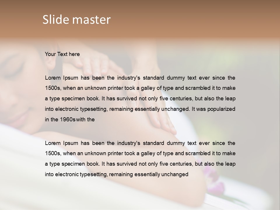 Lying Luxury Outside PowerPoint Template