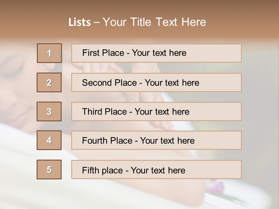Lying Luxury Outside PowerPoint Template