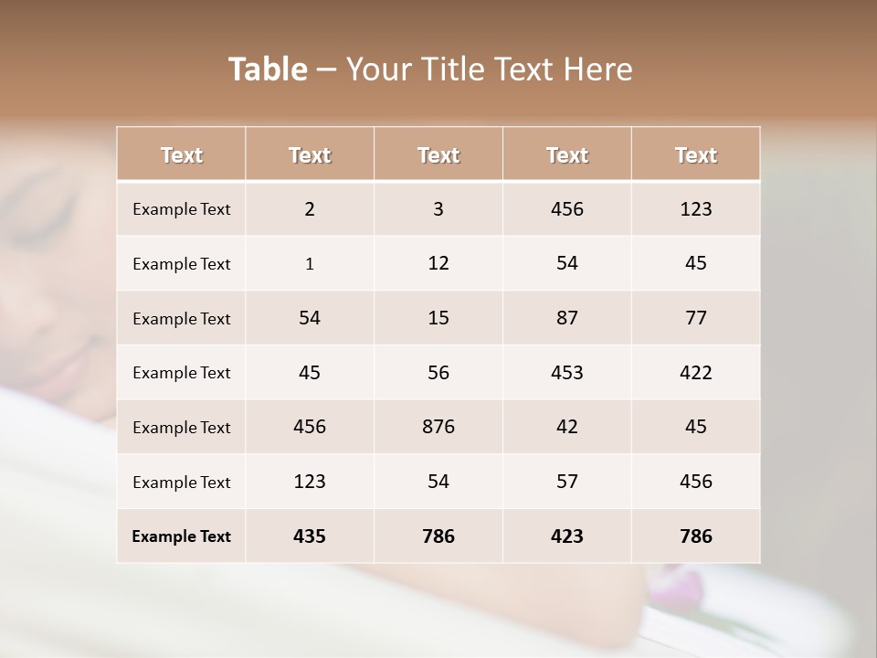 Lying Luxury Outside PowerPoint Template