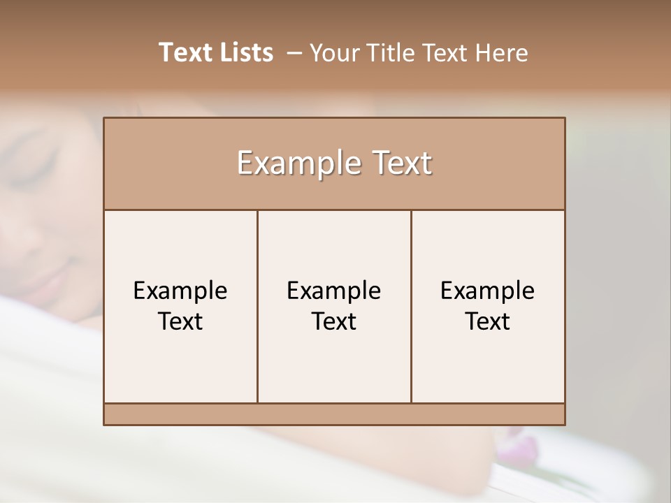 Lying Luxury Outside PowerPoint Template