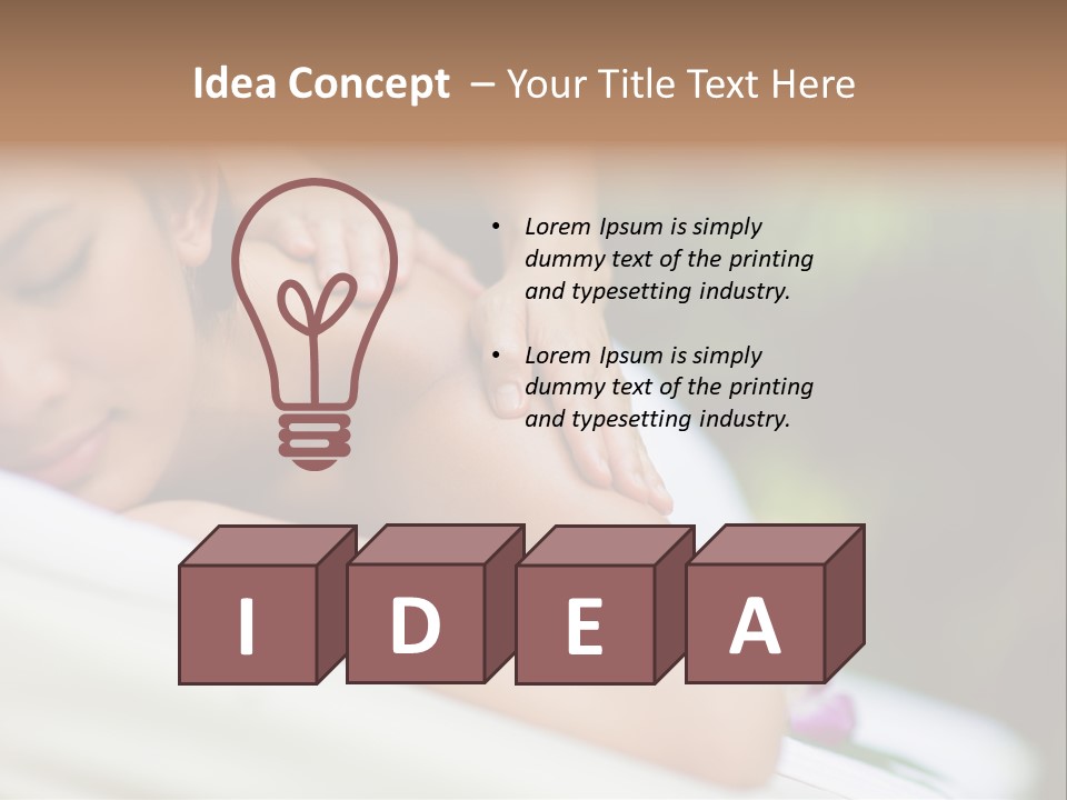 Lying Luxury Outside PowerPoint Template