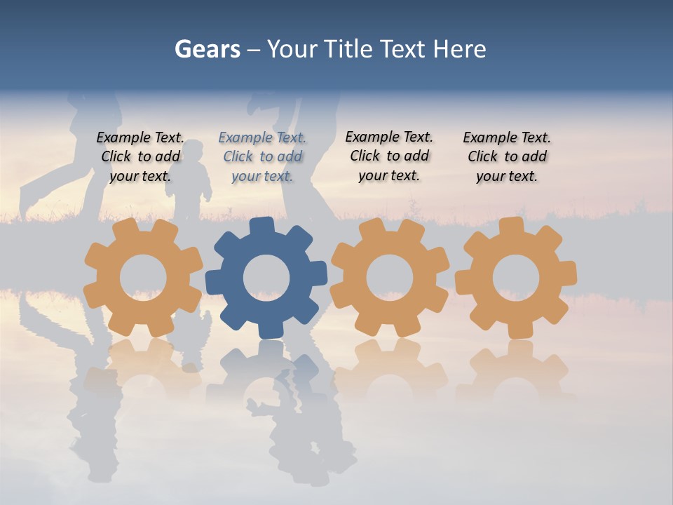 Stand Dad Wave PowerPoint Template