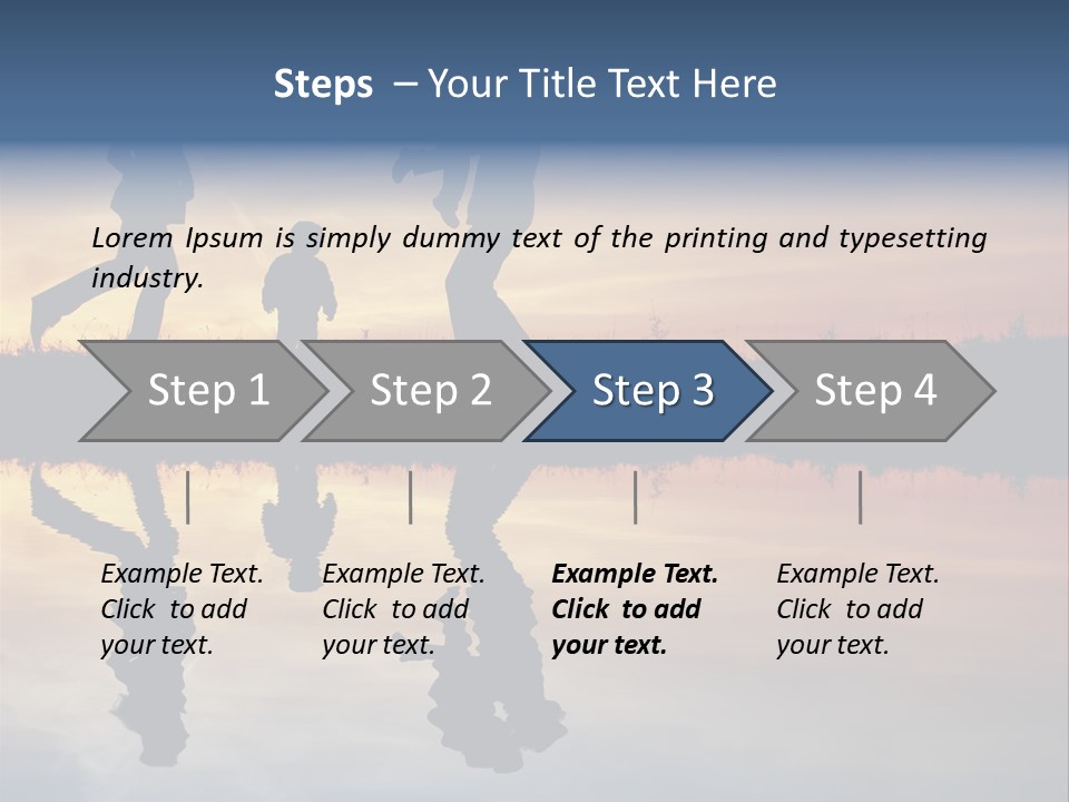 Stand Dad Wave PowerPoint Template