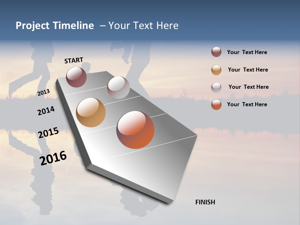 Stand Dad Wave PowerPoint Template