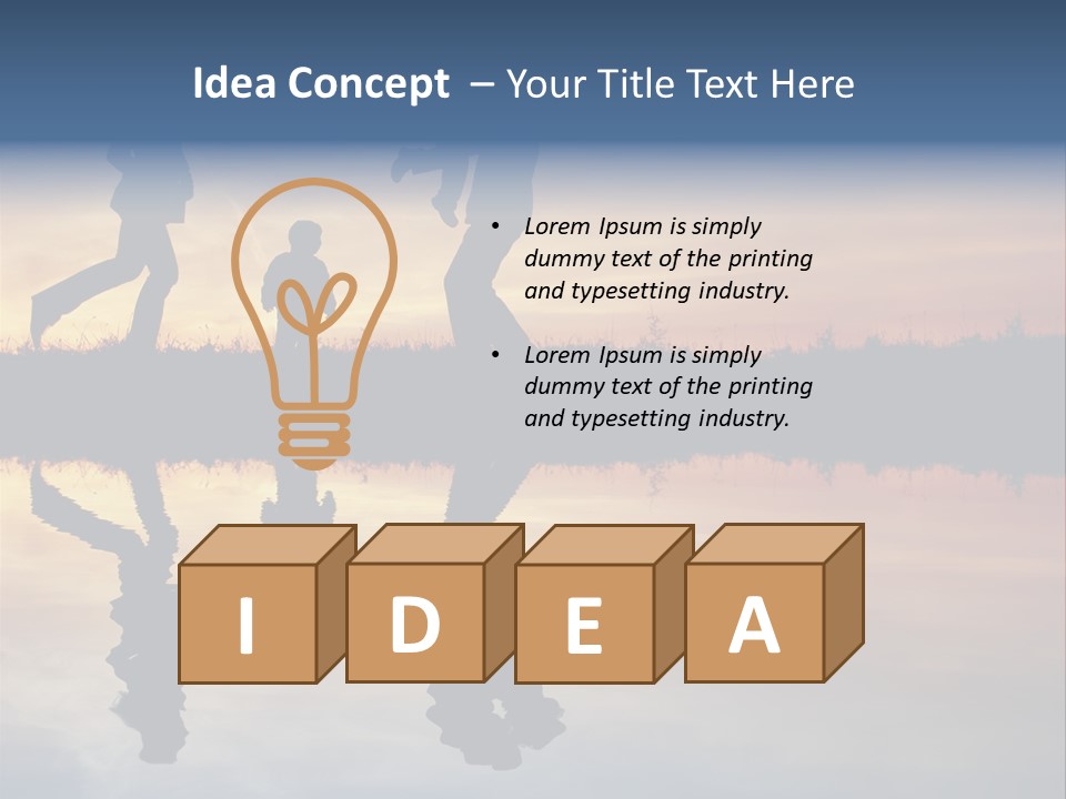 Stand Dad Wave PowerPoint Template