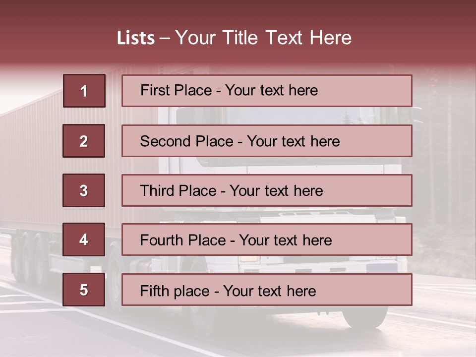 Zoom Blank Transportation PowerPoint Template