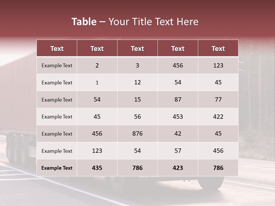 Zoom Blank Transportation PowerPoint Template