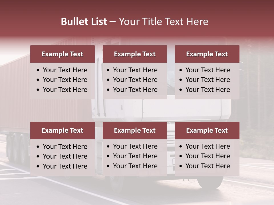 Zoom Blank Transportation PowerPoint Template