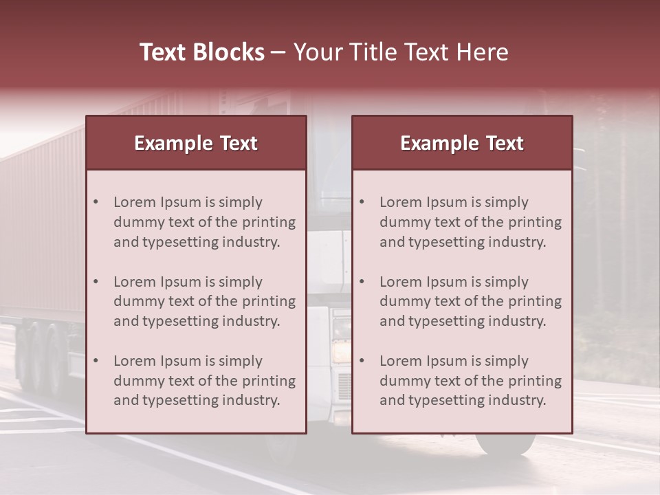 Zoom Blank Transportation PowerPoint Template