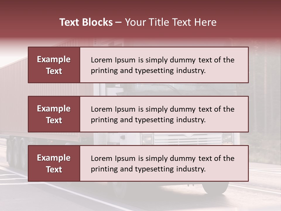 Zoom Blank Transportation PowerPoint Template