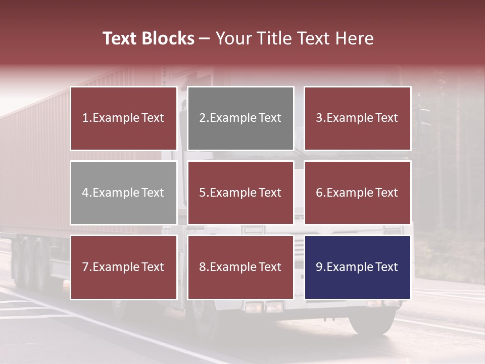 Zoom Blank Transportation PowerPoint Template