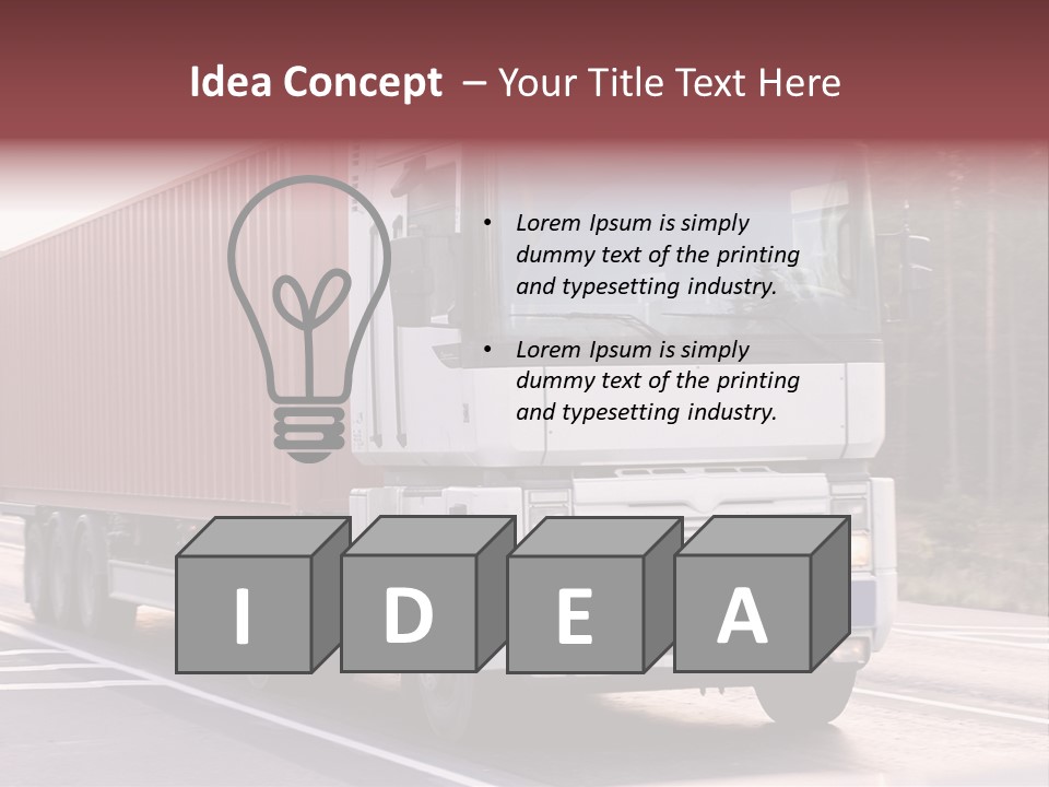 Zoom Blank Transportation PowerPoint Template