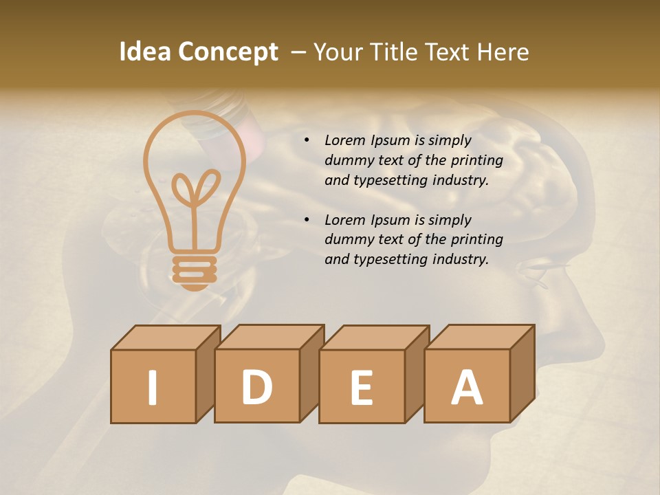 Thinking Analyze Intelligence PowerPoint Template