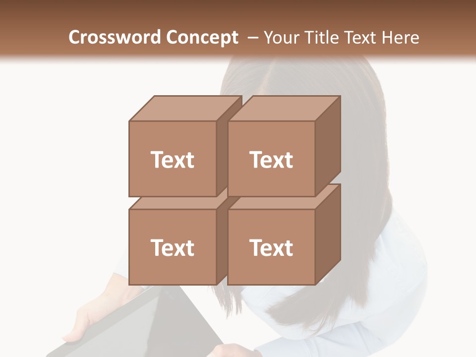 Display Sign Caucasian PowerPoint Template