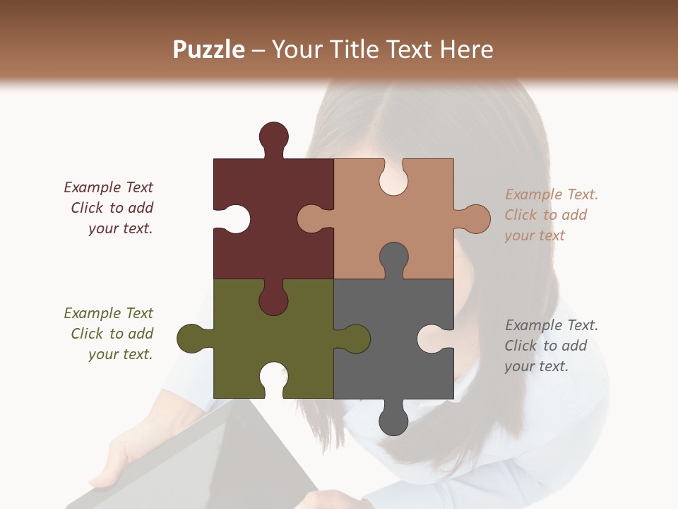 Display Sign Caucasian PowerPoint Template