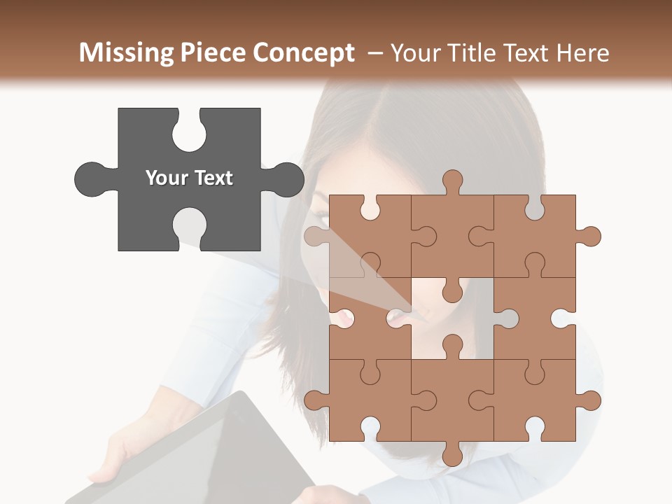 Display Sign Caucasian PowerPoint Template