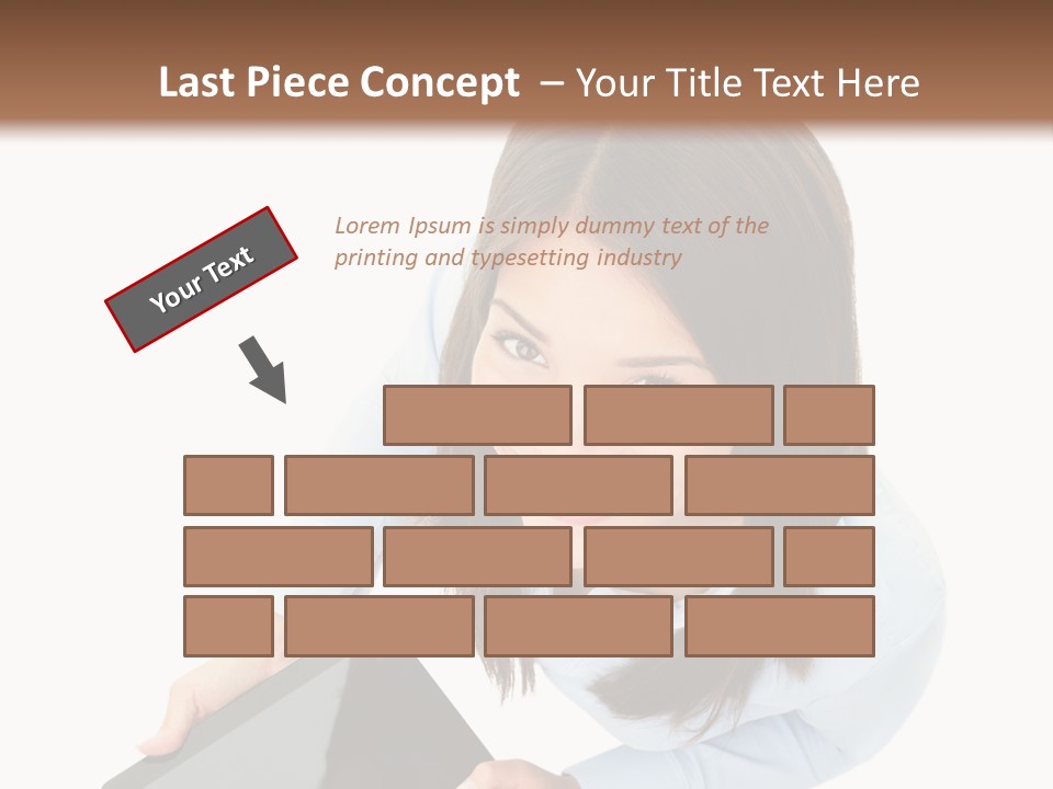 Display Sign Caucasian PowerPoint Template