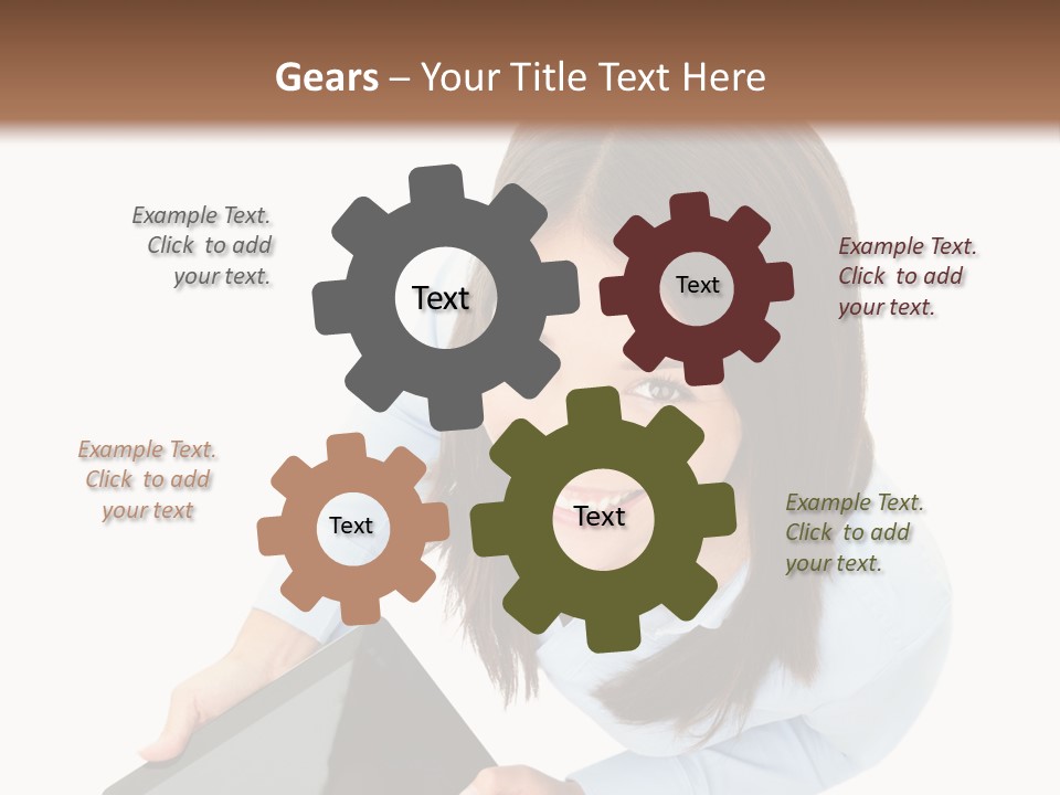 Display Sign Caucasian PowerPoint Template